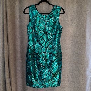 Forever21 Blue Mini Sequin Dress